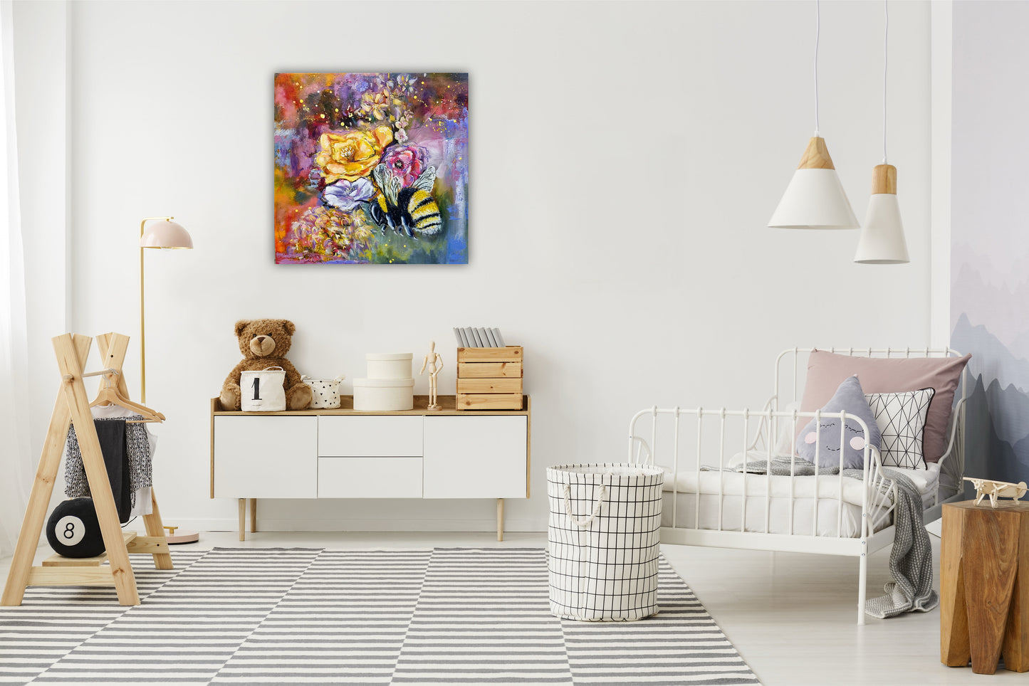 'Bumble's Bounty' Original Painting by Maryanne Grando - SOLD