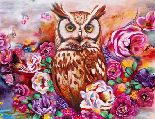 "Nocturnal Bloom" Original Painting by Maryanne Grando - SOLD