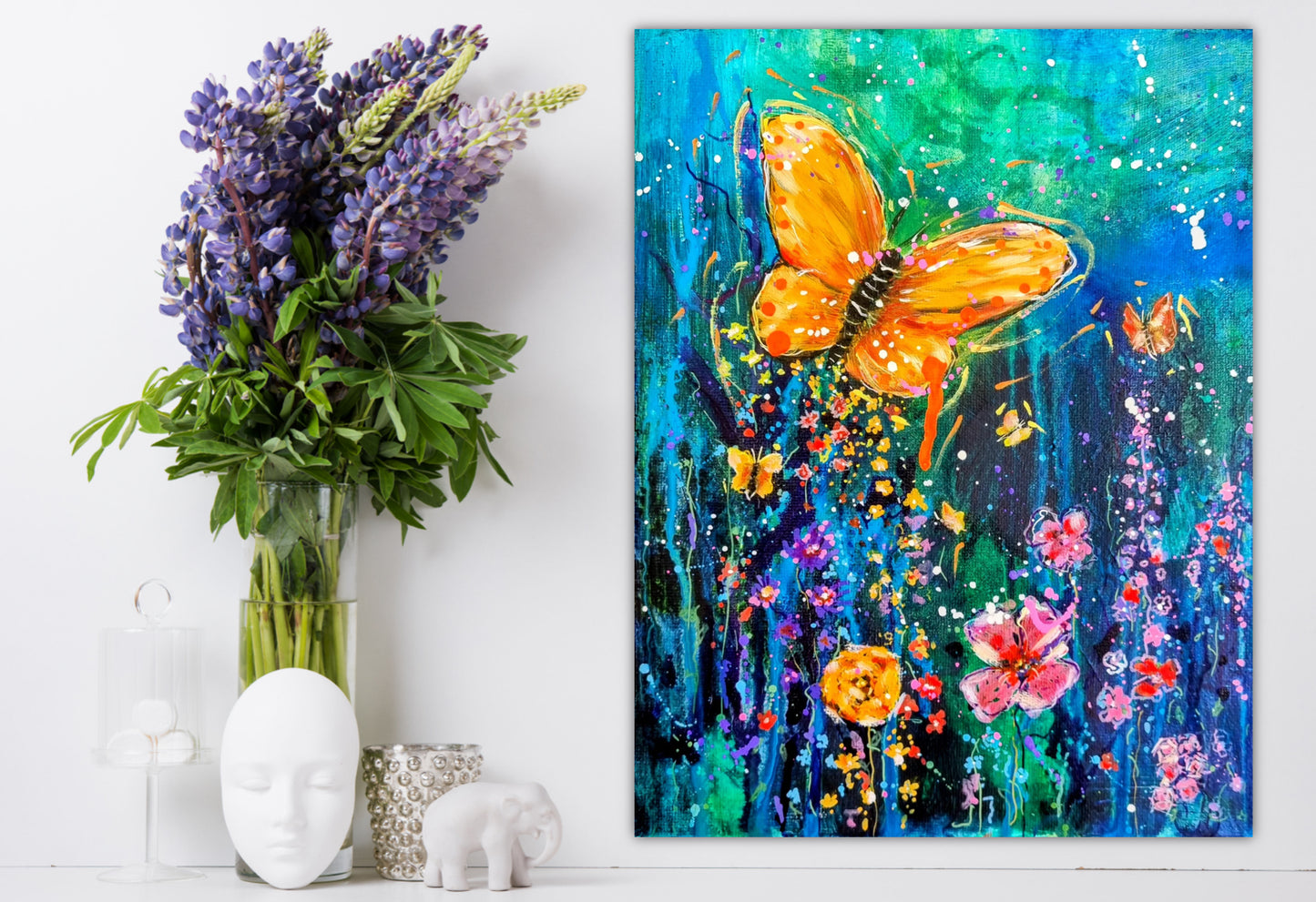 "Metamorphosis Bloom" Original Painting by Maryanne Grando - SOLD