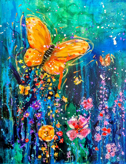 "Metamorphosis Bloom" Original Painting by Maryanne Grando - SOLD
