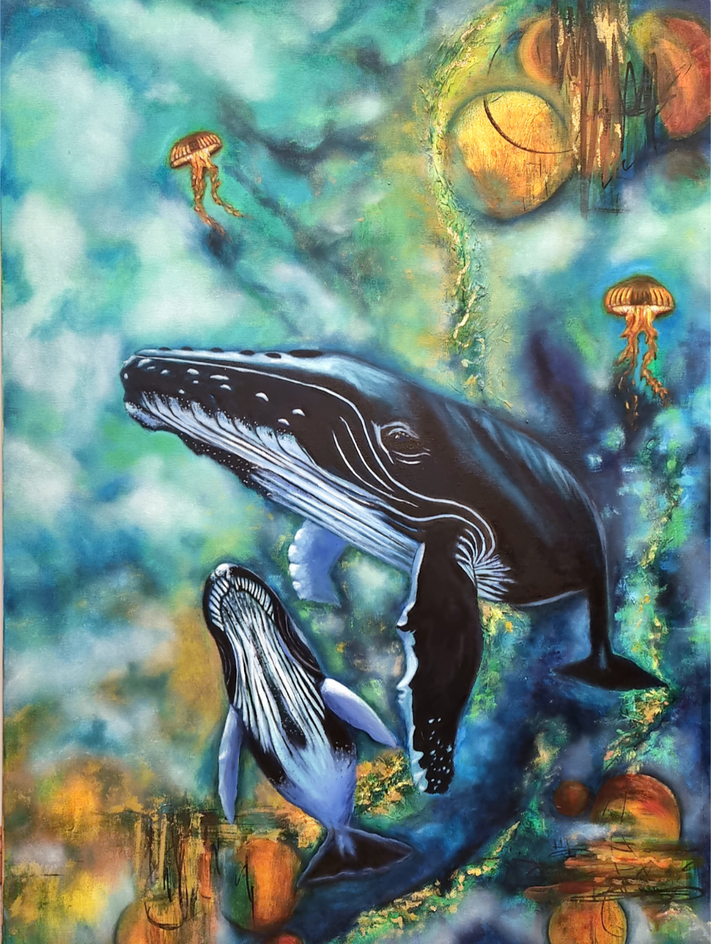 "Whale Song" Original Painting by Maryanne Grando