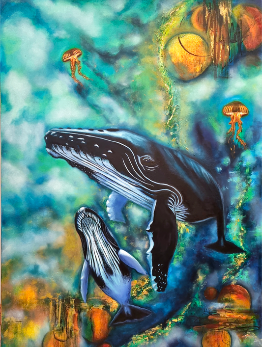 "Whale Song" Original Painting by Maryanne Grando