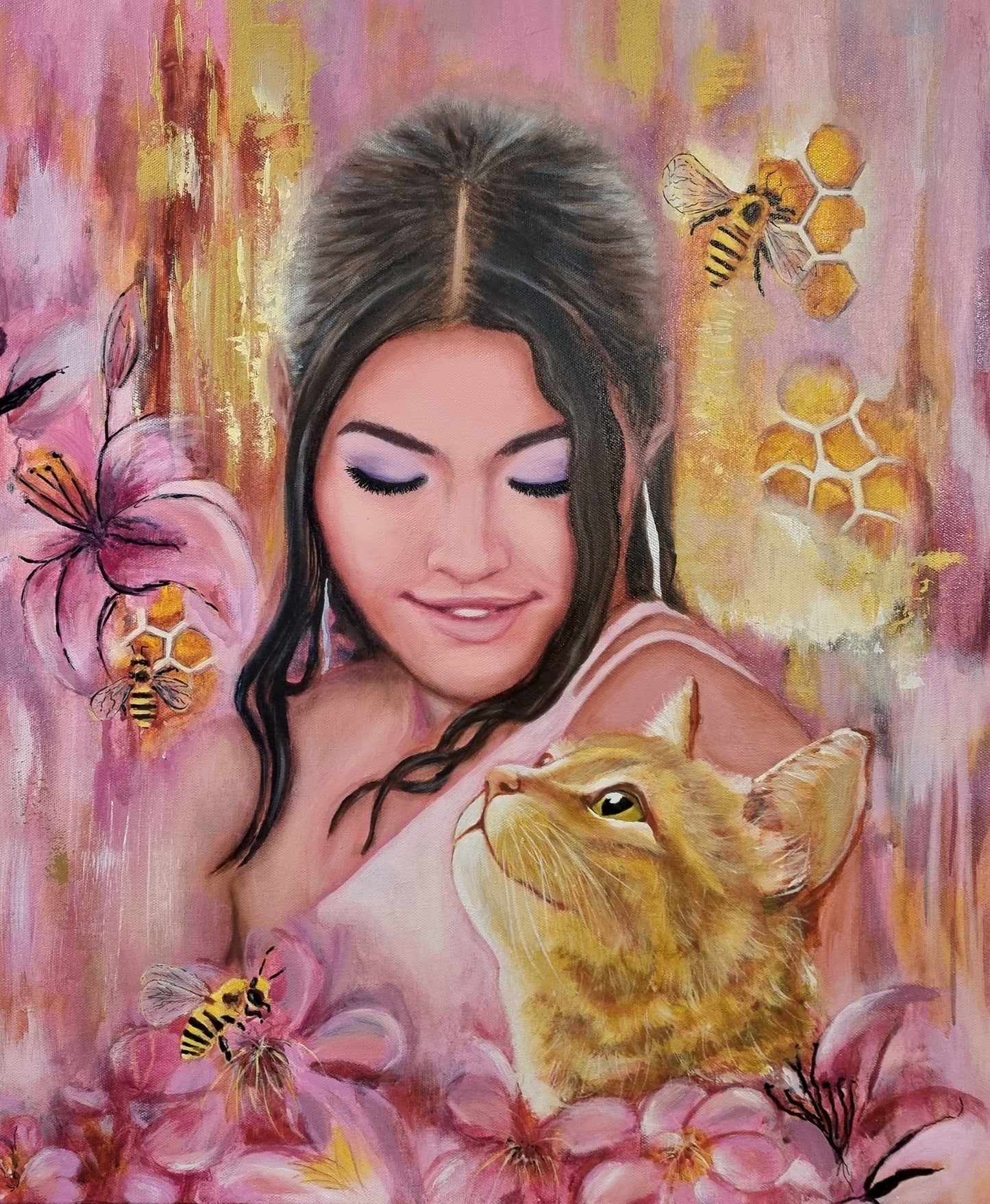 "Indigo" Original Painting by Maryanne Grando -SOLD