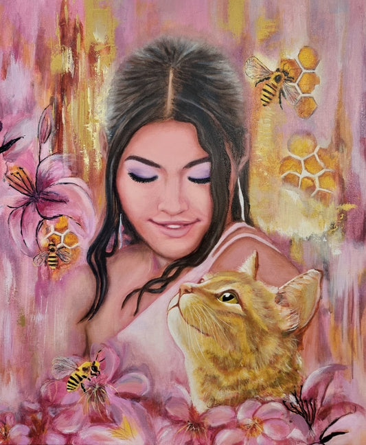 "Indigo" Original Painting by Maryanne Grando -SOLD